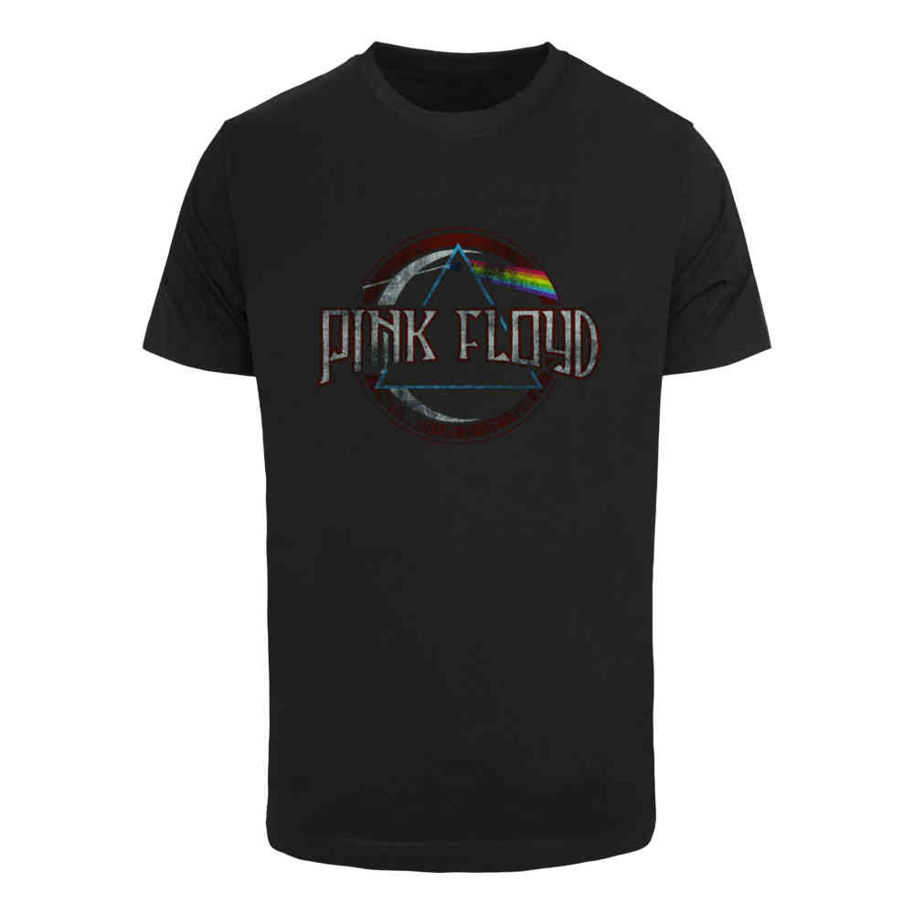Merchcode Pink Floyd - Dark Side of the Moon Circular Logo Tshirt Homme - Noir